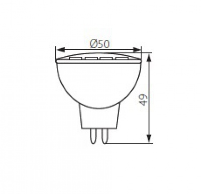 Lampa z diodami LED Tomi Led5w Mr16-cw
