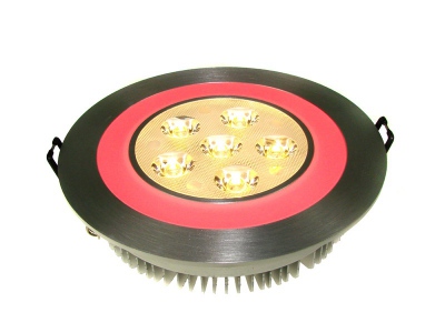 Downlight Led Power Flea 1w*6+3w Biały Ciepły+czer