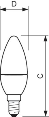 Corepro Candle Nd 5.5-40w E14 827 B35 Cl