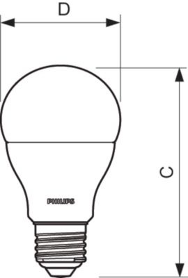 Corepro Ledbulb 10.5-75w 865 E27