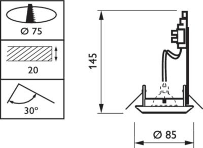 Qbd570 1xhal-mr50-45w 12v Br Alu