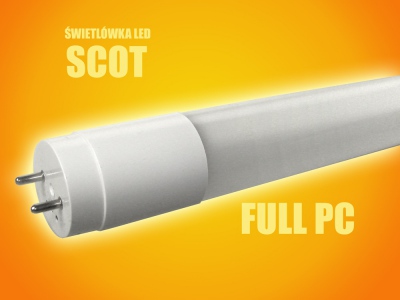 Świetlówka Led Scot T8 120cm 18w Jednostronna Dw