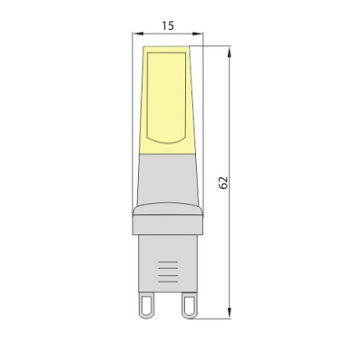 Żarówka LED G9 COB, 4W