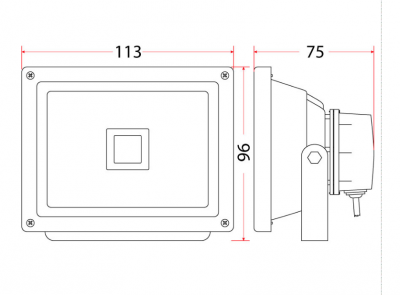 Oprawa Naświetlacz Oh-10 Led 1x10w