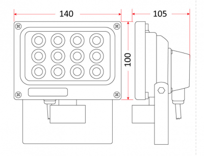 Oprawa Naświetlacz Oh-12cz  Led 12 Czujnik