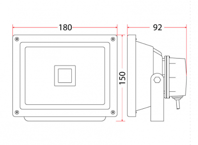 Oprawa Naświetlacz Oh-20 Led 1x20w