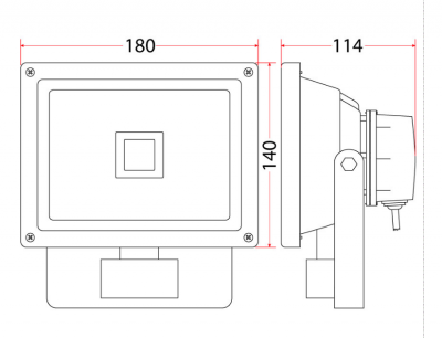 Oprawa Naświetlacz Oh-20cz Led 1x20 Czujnik