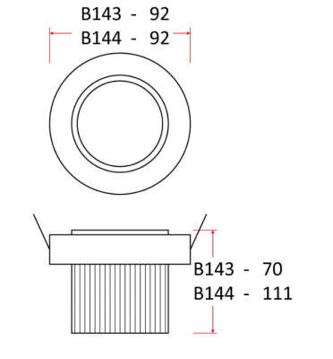 Oprawa Sufitowa B143 Cob 1 X Led 10w