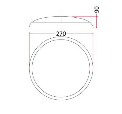 Plafoniera Rondo M 16w