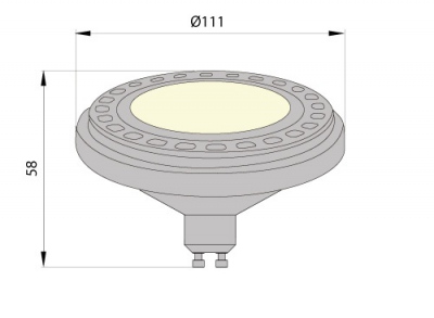 Żarówka AR111 GU10 SOFT, 120°