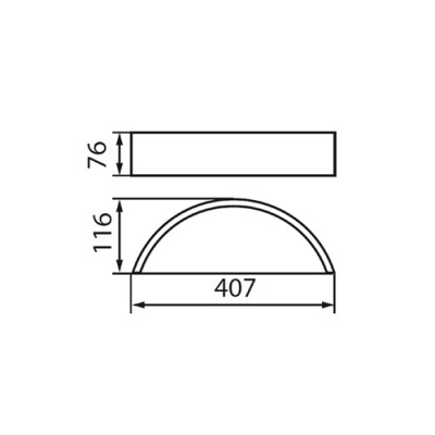 Oprawa ścienna Jasmin W/M-W