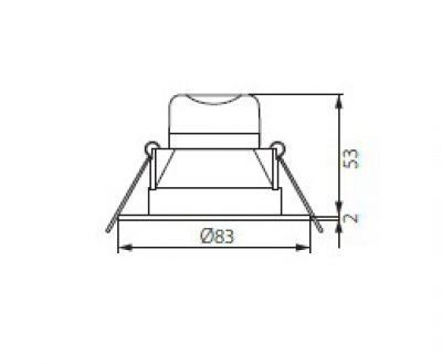 Oprawa sufitowa LED Ivian LED 4,5w Sn-Ww
