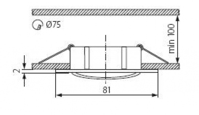 Sufitowa oprawa punktowa Navi Ctx-Dt10-B