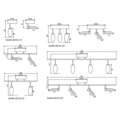 Oprawa ścienno-sufitowa LED Silma LED El-2o