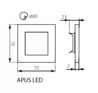 Oprawa dekoracyjna LED Apus LED W-Ww