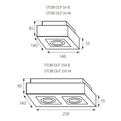 Sufitowa oprawa punktowa Stobi Dlp 50-B
