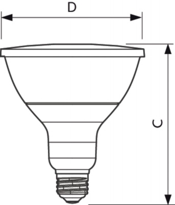 Mas Ledspot Cla D 13-100w 827 Par38 25d