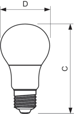 Corepro Ledbulb D 5.5-40w A60 E27 827
