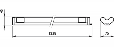 Bn060c 2xtled16/840 L1200