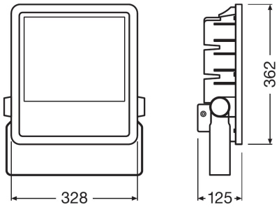 Floodlight Led 200w/6500k Ip65 Black