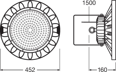 Highbayled 250w/4000k 100-240v Ip65