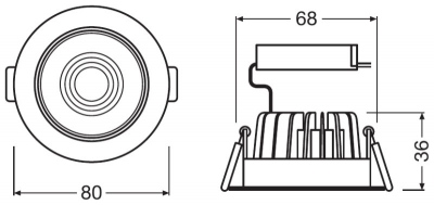Spot Led Adjust 6,5w/3000k 230v Ip20
