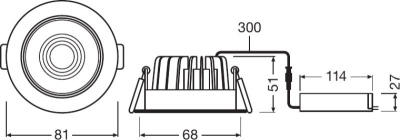 Spot Led Fix 8w/4000k Ip44 Silver Dim