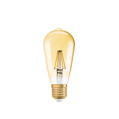 Vintage 1906 Led  Edison 60 Fil Gold
