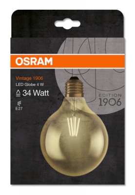 Vintage 1906 Led  Globe 35 Fil Gold