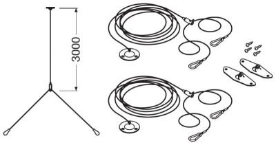 Zestaw do Podwieszania Panel Led 600/625