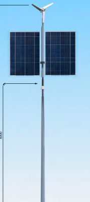 Zestaw hybrydowy panele 640W / turbina 400W / aku 2x120Ah bez lampy