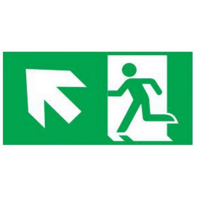 Piktogram Schody / Wyjście W Lewo W Górę Do Orion - Or3 (300X100Mm) / 39983
