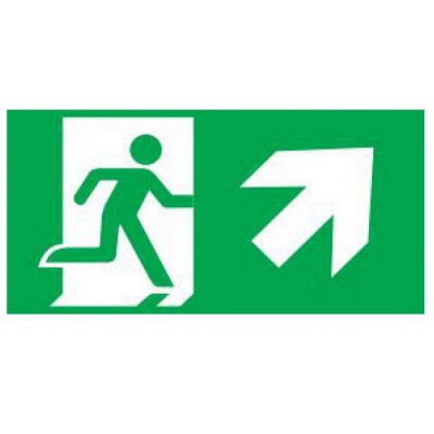 Piktogram Schody / Wyjście W Prawo W Górę Do Orion - Or2 (300X100Mm) / 39982