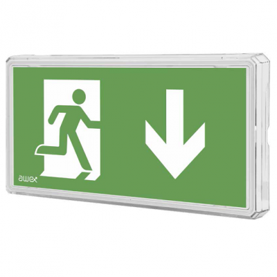 Oprawa EXIT IP65 ECO LED 3W 310lm 1h jednozadaniowa biała Autotest