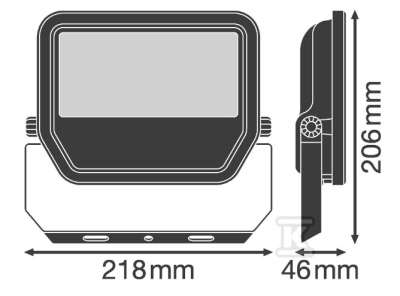 Floodlight Led 50W 6000lm 4000K IP65 czarny