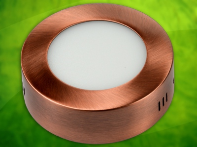 Panel Led Winter   6w 230v Cw  Mosiądz