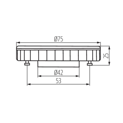 Lampa z diodami LED ESG LED 9W GX53-NW