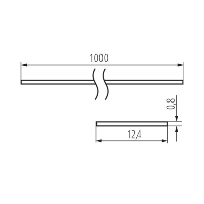 Klosz do profilu do liniowych modułów LED SHADE J/K-FR