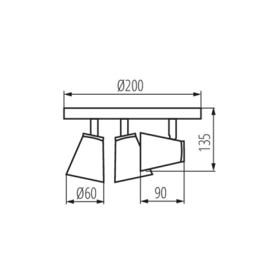 Oprawa ścienno-sufitowa Enali El-3o B