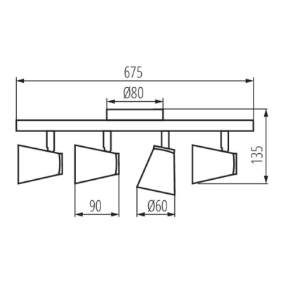 Oprawa ścienno-sufitowa Enali El-4i W