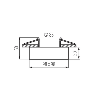 Pierścień ozdobny do opraw Mini Gord Dlp-50-b