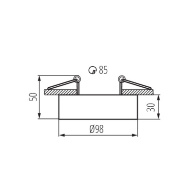 Pierścień Ozdobny / komponent oprawy Mini Bord Dlp-50-w