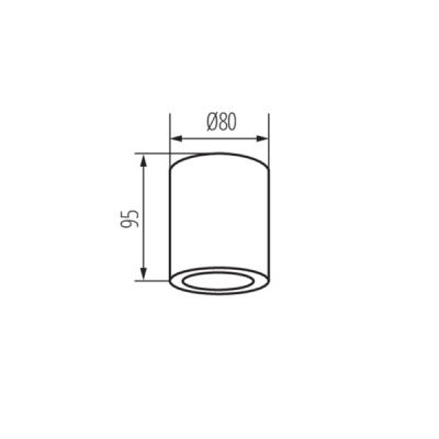 Oprawa sufitowa punktowa Sani Ip44 Dso-b