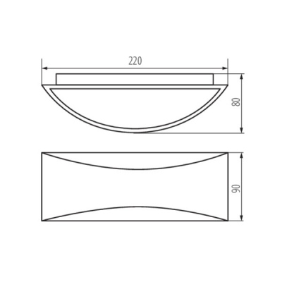 Oprawa elewacyjna Biso LED EL 8W-GR