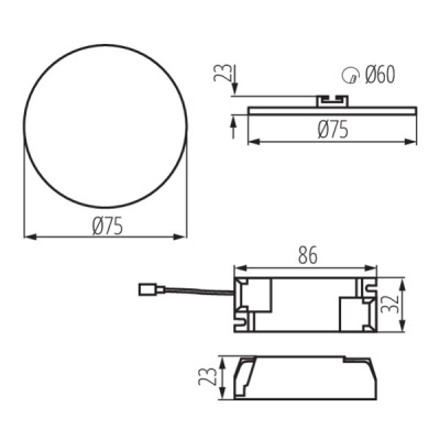 Oprawa downlight Arel LED DO 6W-NW