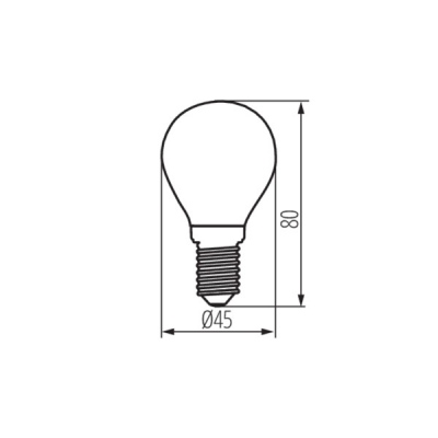 Źródło światła LED XLED G45 E14 4,5W-WW