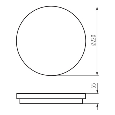 Plafoniera LED BENO 18W NW-O-W