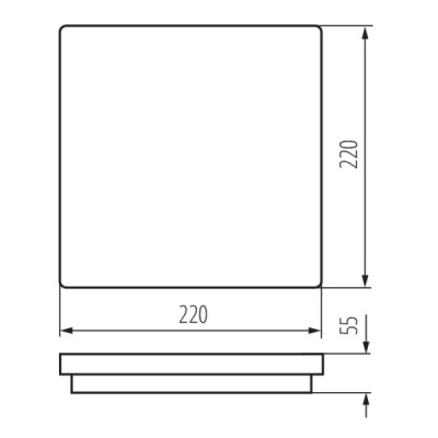 Plafoniera LED BENO 18W NW-L-W