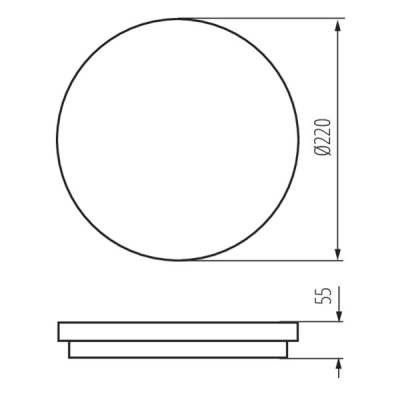 Plafoniera LED BENO 18W NW-O-SE W