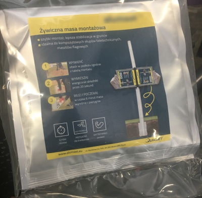 Żywiczna masa montażowa do słupów wkopywanych